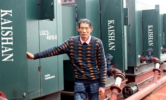 匹配(pèi)東風康明斯(si)QSZ13發動機的開(kāi)山空壓機